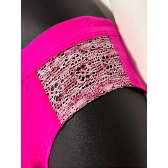 NEW WITH TAGS Victoria's Secret SEXY BRIGHT PINK Cheeky culottes LARGE - Picture 3 of 7